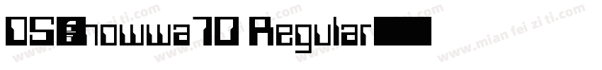 DS-showwa70 Regular字体转换